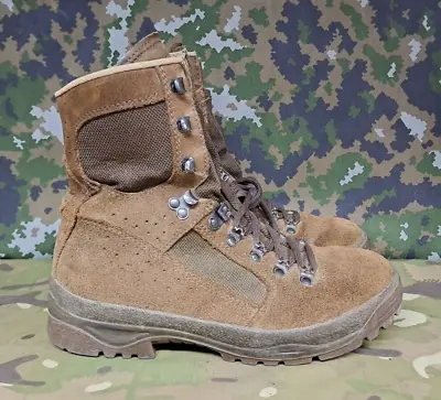 Genuine British Army SAS Military Issue Surplus Meindl Desert Fox Boots - 6 W • $48.03