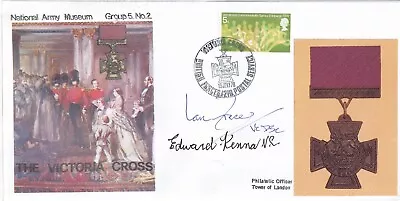 Piece The Victoria Cross Signed By Ian Frazer VC  & Edward Kenna VC • £11.95