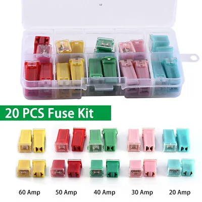 Mini Square Fuses Assorted Kit Boxed Set 20Pc Car Truck SUV Automotive Universal • $15.20