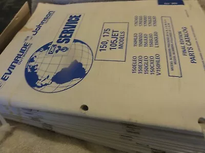 Vintage OMC 1995 Product Line Johnson Evinrude Outboard Jet Motor Parts Catalogs • $28.55