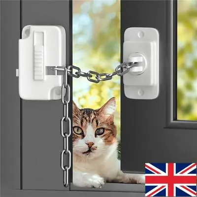 2pcs Window Restrictor Child Pets Safety Self Adhesive Adjustable Window Lock UK • £8.21