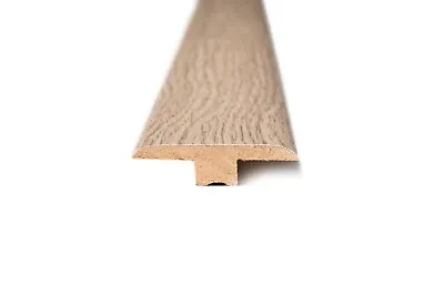 Nevada Oak MDF Laminate Wood Flooring Threshold Door Trim T Bar Profile • £9.99