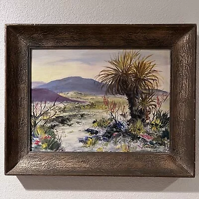 George William Coblentz Original Oil Painting Desert Landscape Framed Signed • $350