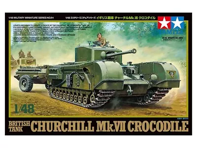 Tamiya 32594 Churchil MK VII Crocodile Tank 1:48 Scale Model Kit • £24