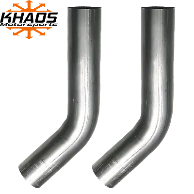 2.25  2-1/4  45 Degree Aluminized Steel Mandrel Bend Exhaust Pipe Turbo 2 Pack • $39.99