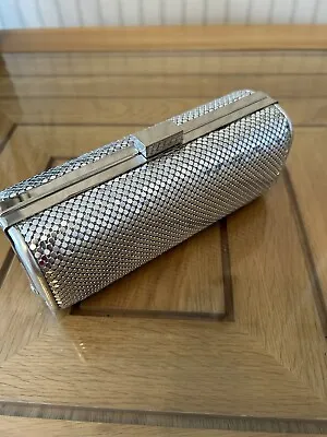 Silver Warehouse Clutch Bag With Optional Metal Strap • £8