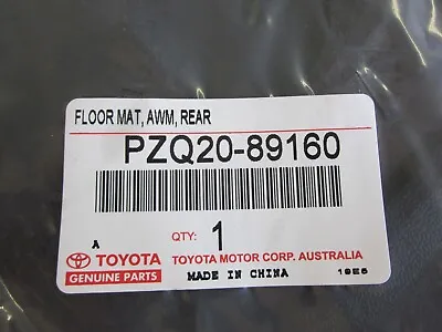 New Genuine Toyota HiLux DUAL CAB REAR RUBBER FLOOR MAT (Auto Aug. 2015+) • $49.99