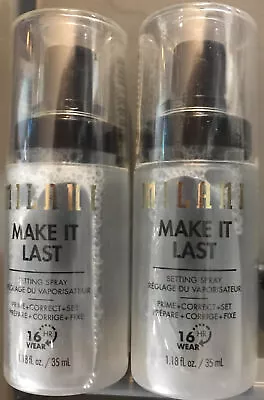 Milani #901 Make It Last Setting Spray 1.18oz Travel Size Lot Of 2 • $8.99