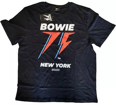 DAVID BOWIE 75th New York T-Shirt (XL Black) • $29.99