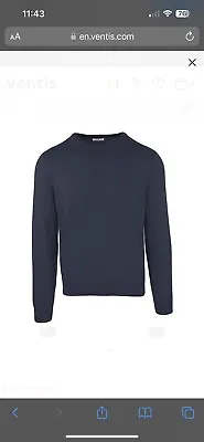 Malo Optimum Men's Gray Wool Cashmere Crewneck Pullover Sweater Size XL • $60