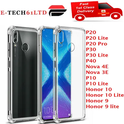 £1.99 • Buy CLEAR Case For Huawei P20 P30 Pro Lite Mate Smart Cover Shockproof Silicone Gel