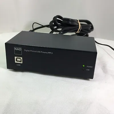 Genuine Original OEM NAD PP3 Phono USB Preamp With AC Adapter • $160.55