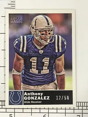 Anthony Gonzalez #d /50 2010 Topps Magic Mini Pigskin #142 Colts • $6