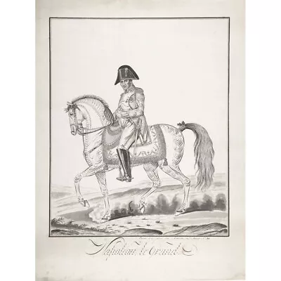 Auvrest Equestrian Portrait Napoleon Bonaparte Canvas Wall Art Print Poster • £13.99