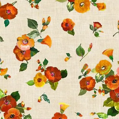 Harvest Tribute Cotton Fabric Fall Floral Michael Miller  By The Yard   • $10.99