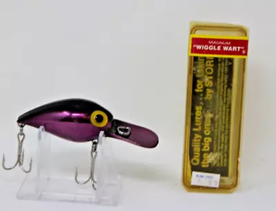 Vintage Pre Rapala Storm Magnum Mag Wiggle Wart Metallic Purple Black Back Rare • $22