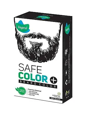 Vegetal Organic Beard Hair Dye For Men - Black - 25gm • $11.98