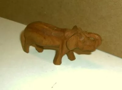 Vintage Hand Carved Wooden Elephant Figurine- Kenya Estate • $4.24