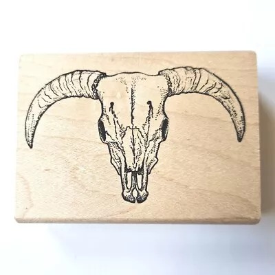 ANIMAL SKULL B&J's Art Rubber Stamps Judy Duke Southwest Farm Cow Goat Ranch B32 • $10.18