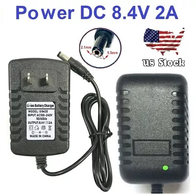 (US) DC 8.4V 2A Power Supply Adapter Replacement Charger For Lithium-ion • $4.90