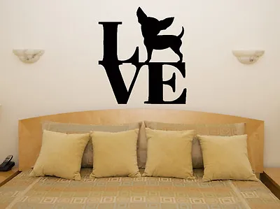 £44.77 • Buy Chihuahua Love Animal Living Room Dining Bedroom Decal Wall Art Sticker Picture