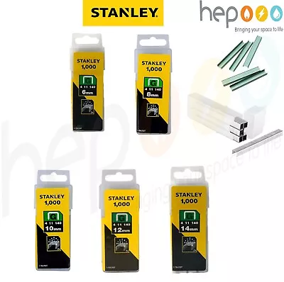 Stanley Staples Type G Heavy Duty Staple Gun Refills 6mm 8mm 10mm 12mm 14mm • £4.19