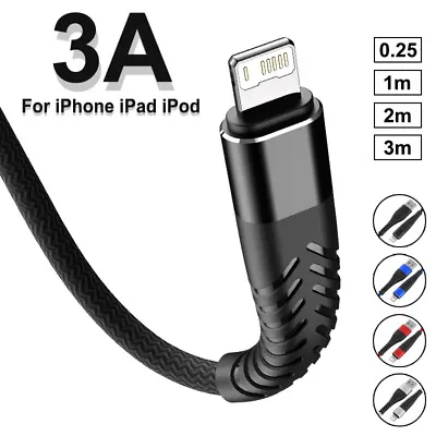2M 3M Extra Long USB Fast Charger Cable For IPhone 11 12 13 14 Pro Max X XR 7 8 • $6.58