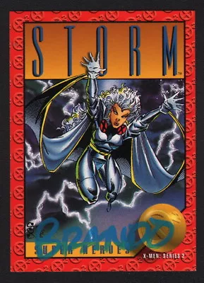 1993 SkyBox Marvel X-Men Series II Art Card SIGNED Brandon Peterson ~ Storm • $12.99