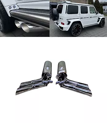 W463A Brabus Style Exhaust System Kit Chrome Mercedes G Class W464 G550 G500 G63 • $2988