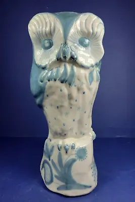 Lovely Retro Rye Pottery Ceramic Owl Figurine By David Sharp 11  Tall • £52.50