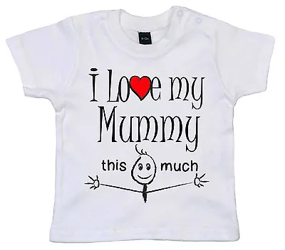 Funny Baby T-shirt  I Love My Aunty Mummy Daddy Uncle Grandma Grandpa Nanny   • £10.95