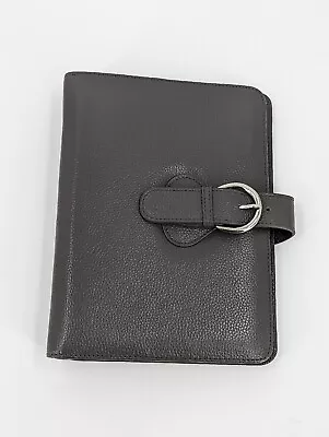 Franklin Covey CO AVA Gray Binder 9.2”x7” Full Grain Leather For Classic Planner • $39.99