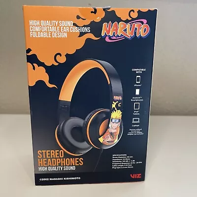 NARUTO Adjustable Headphones 3.5mm Jack High Quality Sound HP-0393 • $14.99