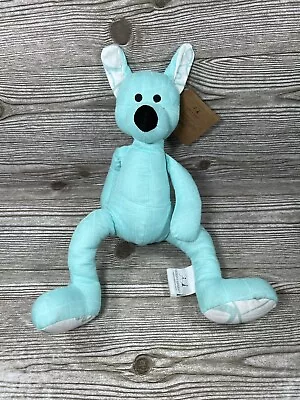 Aden + Anais 15” Bkue Kangaroo Musy Mate Maxi Bamboo Stuffed Plush Baby Lovey • $6.79