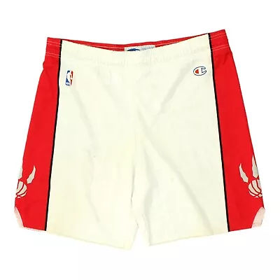 Toronto Raptors Mens White Champion Basketball Shorts | Vintage NBA Sportswear • £40