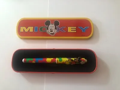 Vintage 1995 Mickey Mouse Unlimited Ceramick Roller Ball Point Pen & Case  • $11.50