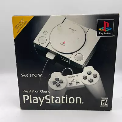 New Sony Playstation Classic Gray SCPH-1000R With 20 Classic Games • $73.99