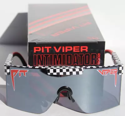 PIT VIPER The Victory Lane Intimidator PV 2000 Sunglasses Checker Shield NEW • $79.95