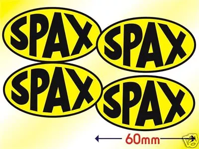 Spax Stickers 4x60mm Classic Car BSB Superbike GP F1 • £2.99