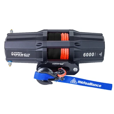 $327.99 • Buy VIPER V2 6000lb ATV/UTV Winch Kit W/ 40 Feet ORANGE AmSteel-BLUE Synthetic Rope