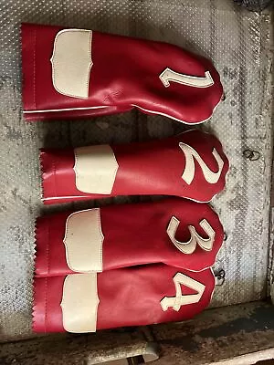 Vintage Leather Golf Club Head Covers 1-4 • $35