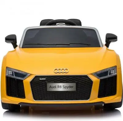 £110.75 • Buy Licensed Audi R8 Spyder 12V Battery Powered Kids Ride-On Car - Yellow