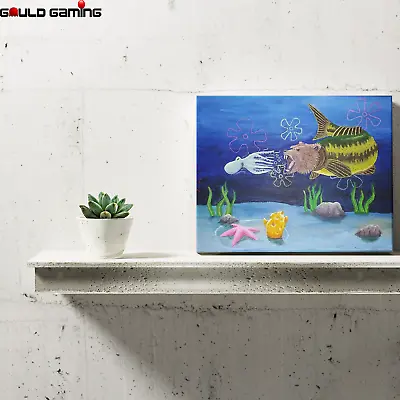 £24.49 • Buy Squidward Seabear Attack Canvas Painting Wall Art Prints Decor Gifts Spongebob