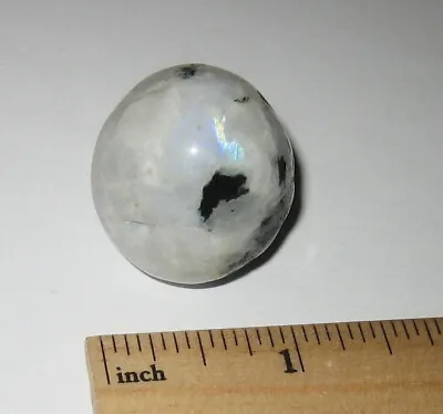 1.15  TUMBLED POLISHED NATURAL RAINBOW MOONSTONE CRYSTAL STONE INDIA ~ 31.4g *13 • $11.01