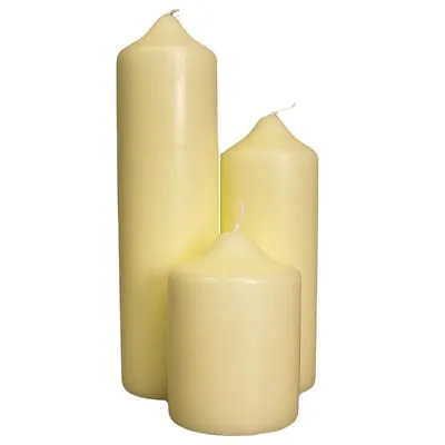 £3.50 • Buy Church Candles, Pillar Candles, Ivory Many Sizes 40mm, 50mm, 60mm, 70mm