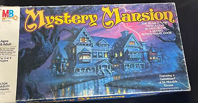 1984 Milton Bradley Mystery Mansion Board Game Near Complete In Box Made In USA • $45