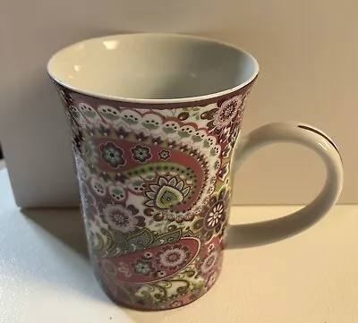 Vera Bradley Barnes & Noble Coffee Mug Very Berry Paisley Tea Cup • $14.78