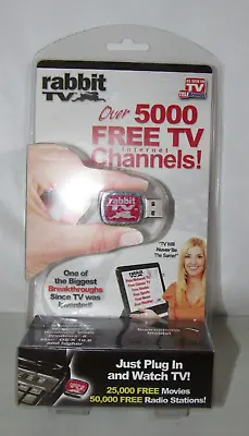 As Seen On TV RABBIT TV Over 5000 Free TV Internet Channels USB Plug-In • $9.99
