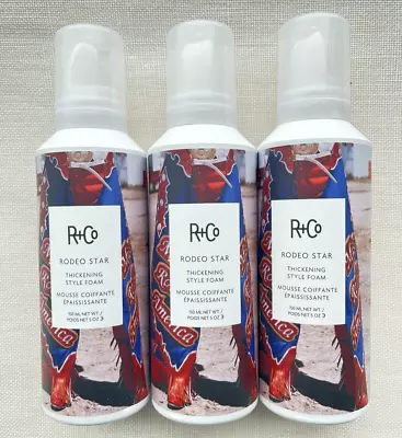 R+Co  Hair Mousse - Thickening Style Foam 5 Ounces 3  Bottles NIB • $57