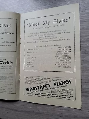 Theatre Programme 1931manchester Palacemeet My Sisteranne Croft • £8